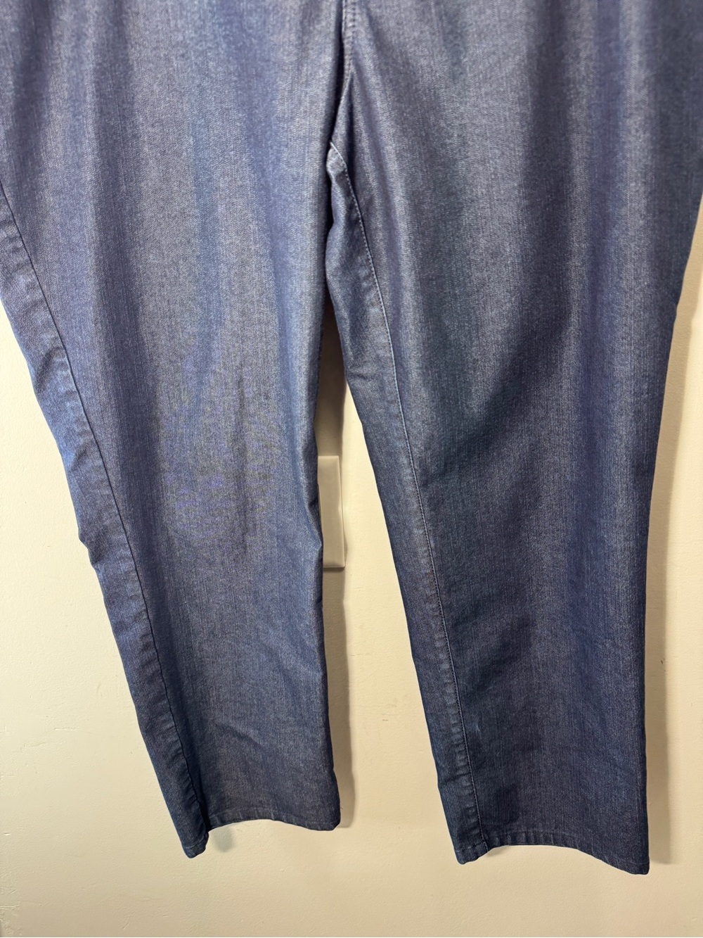 Lafayette 148 Straight Leg Cotton Jeans Dark Wash Size 18 - Picture 4 of 8